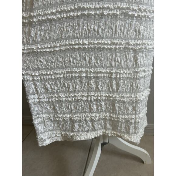 Women’s Dress Maxi Coverup Tank Ivory bodycon Long Beach See Through Lace Fairy - Picture 7 of 9